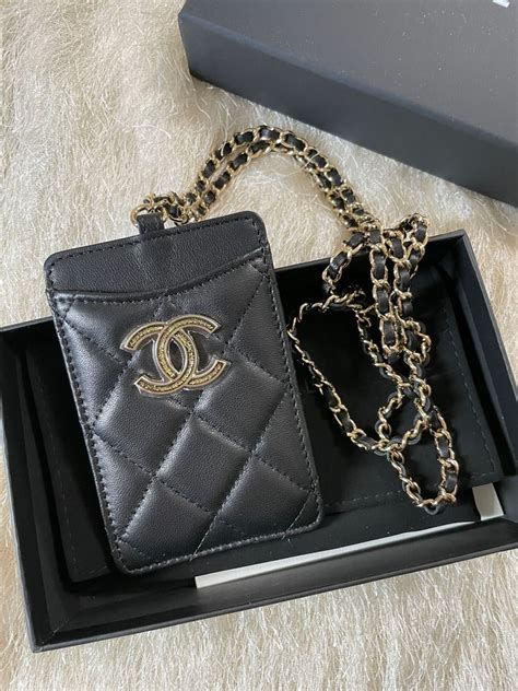 ipad chanel case|chanel card holder lanyard.